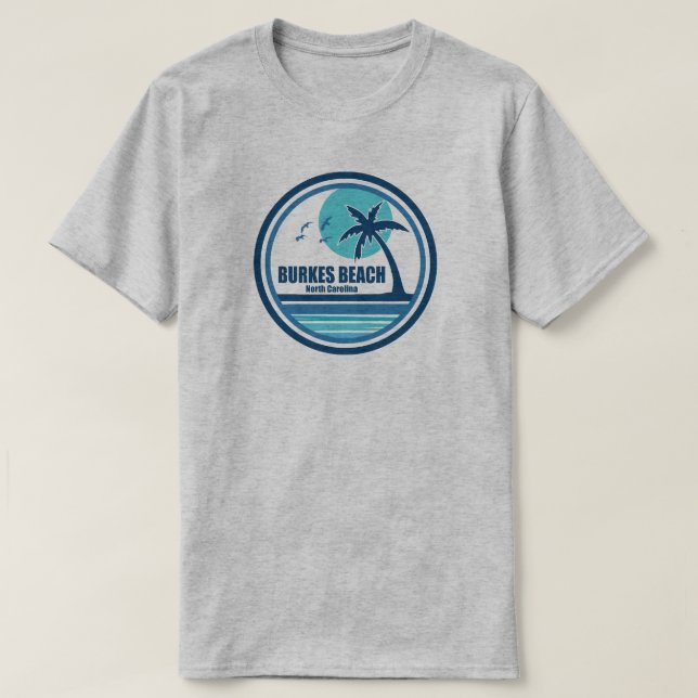 Camiseta Birmania de las Palmeras de Burkes Beach Carolina  (Diseño del anverso)