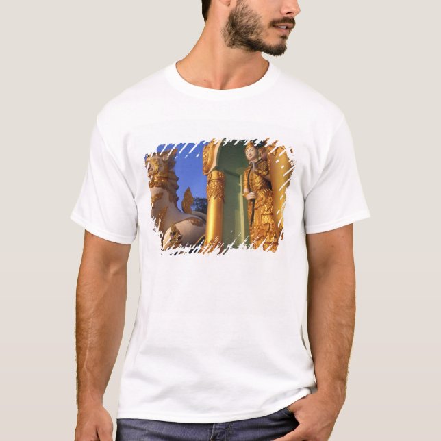 Camiseta Birmania (Myanmar), Rangún (Yangon) Templo (Anverso)