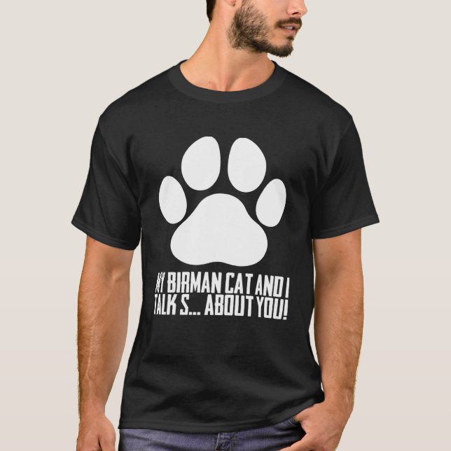 Camiseta Birmans  Birman cat  Birman mom (Anverso)
