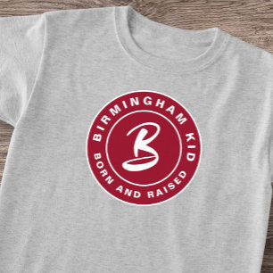 Camiseta Birmingham Bama Kid Nació Crimson Fitness Retro