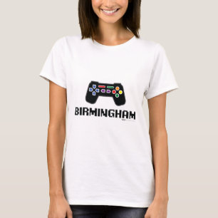 Camiseta Birmingham Gamer City de 8 bits
