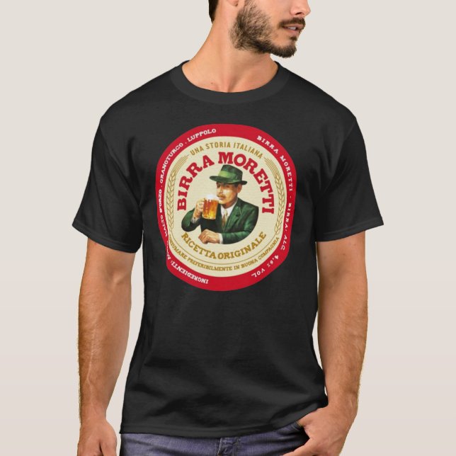 Camiseta Birra Moretti Ricetta Originale beer logo Classic  (Anverso)