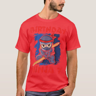 Camiseta Birth Born Age 7 Years Old Anime Kawaii Japan Japa