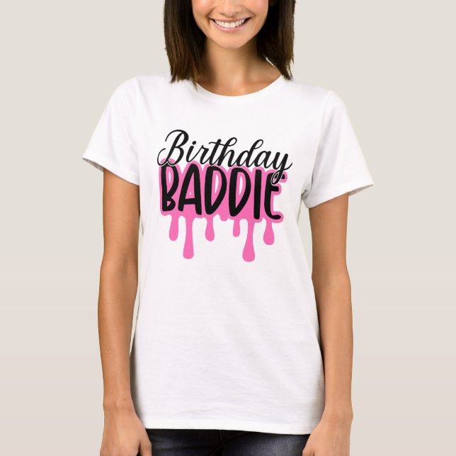 Camiseta Birthday Baddie (Anverso)