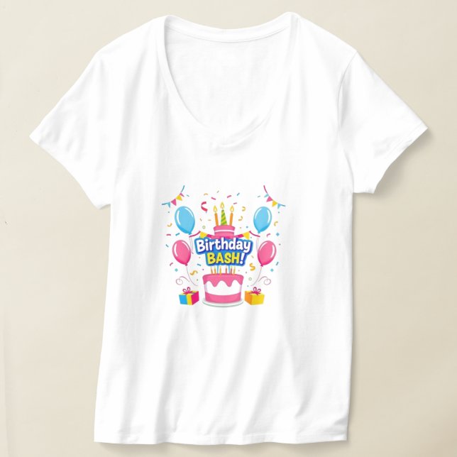Camiseta "Birthday Bash Vibes" (Distribución )