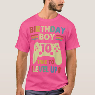 Camiseta Birthday Boy 10 Time To Level Up Video Game 10 Yea