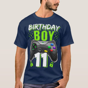 Camiseta Birthday Boy 11 Video Game Controller Gamer 11