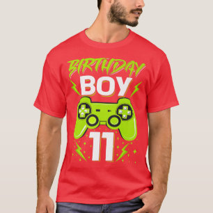 Camiseta Birthday Boy 11 Video Game Controller Gamer 11th B