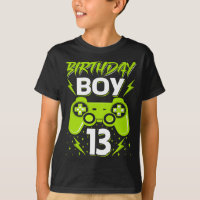Birthday Boy 13 Video Game Controller Gamer 13th B