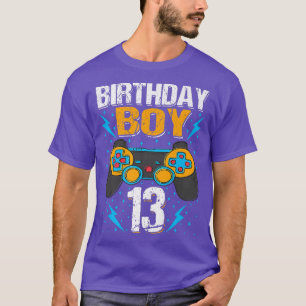 Camiseta Birthday Boy 13 Video Game Controller Gamer 13th B