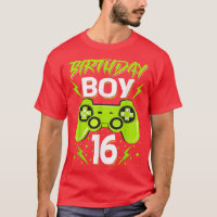 Birthday Boy 16 Video Game Controller Gamer 16th B