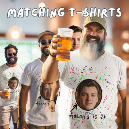 Camiseta Birthday Boy pub crawl 21er grupo de Fiestas