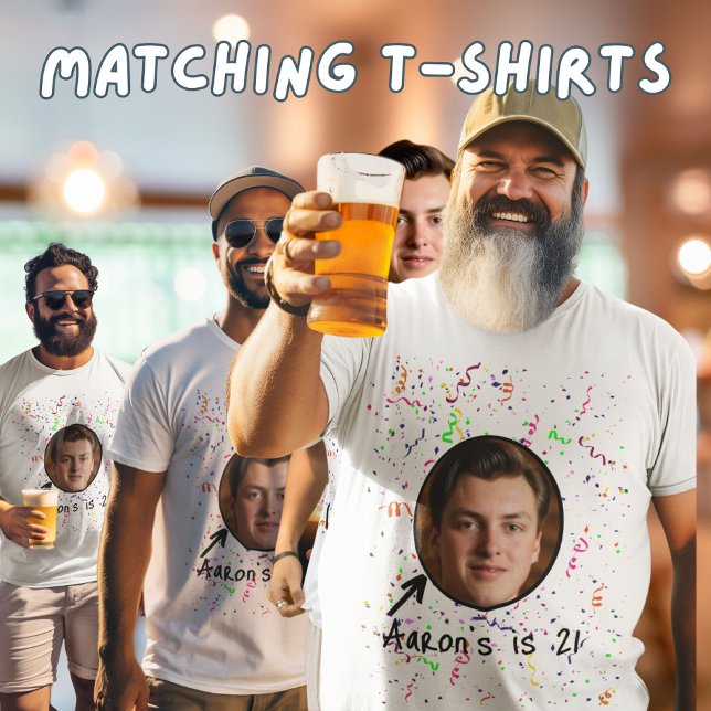 Camiseta Birthday Boy pub crawl 21er grupo de Fiestas (Subido por el creador)