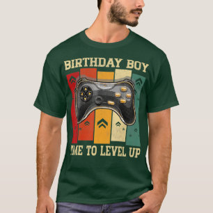 Camiseta Birthday Boy Time to Level Up Funny Video Game Gif