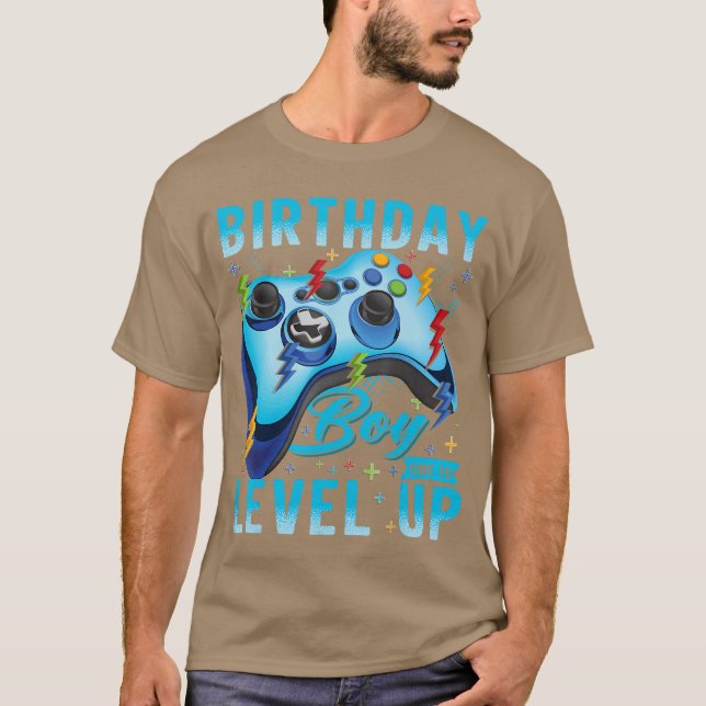 Camiseta Birthday Boy Time to Level Up Video Game Birthday  (Anverso)