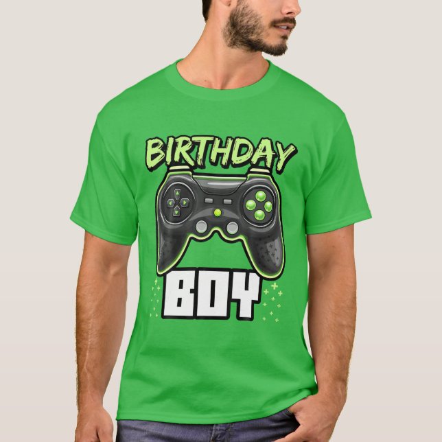 Camiseta Birthday Boy Video Game Controller Birthday Gamer (Anverso)