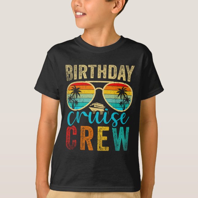 Camiseta Birthday Cruise Crew Cruise Birthday Cruising Trip (Anverso)