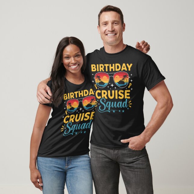 Camiseta Birthday Cruise Squad Summer Vibes (Unisexo)