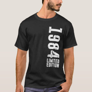 Camiseta Birthday Design Limited Edition And Vintage 1984