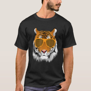 Camiseta Birthday For Boy Cool Tiger Striped Animal Theme P