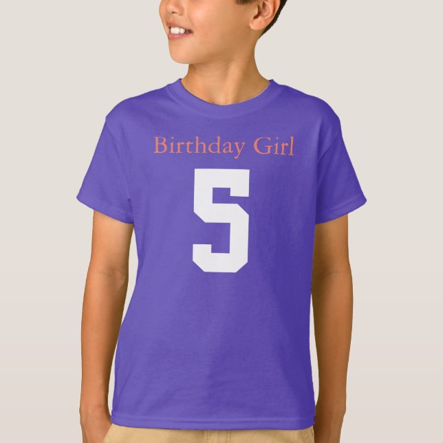 Camiseta Birthday Girl 5 (Anverso)