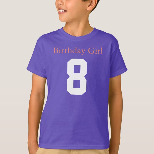 Camiseta Birthday Girl 8 (Anverso)
