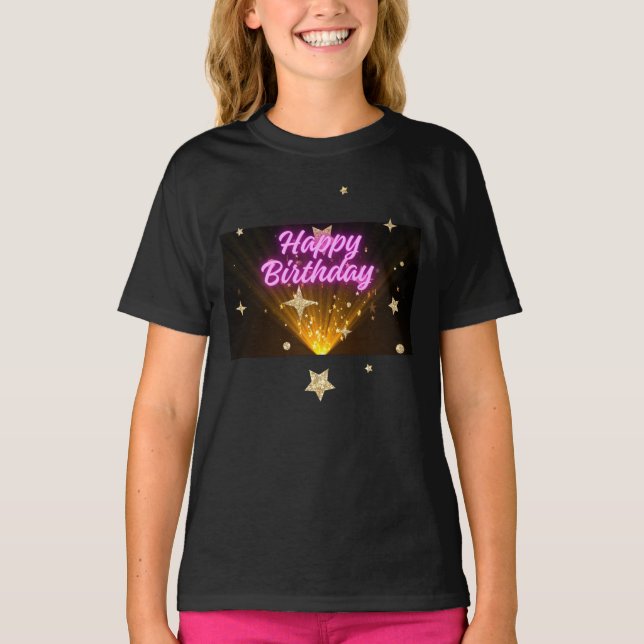 Camiseta Birthday Girls Basic T-shirt (Anverso)