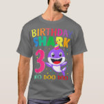 Camiseta Birthday Kids Shark 3 Year Old 3rd Birthday Matchi<br><div class="desc">Birthday Kids Shark 3 Year Old 3rd Birthday Matching Family58  .</div>