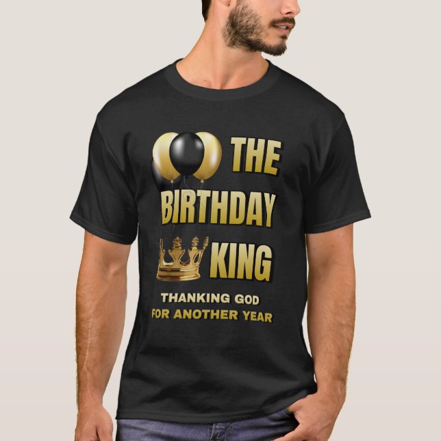 CAMISETA BIRTHDAY KING (Anverso)