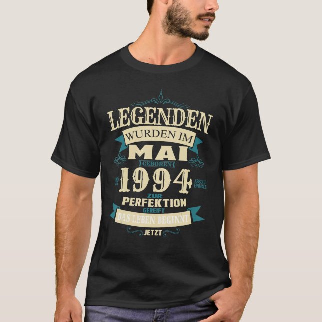 Camiseta Birthday legends were born in May 1994 (Anverso)