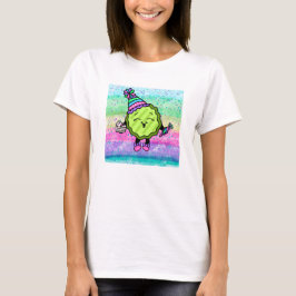Camiseta Birthday Pickle | Gorra de cumpleaños rosado y mor