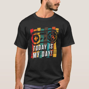 Camiseta Birthday Today Is My Day! Retro Video Game Control