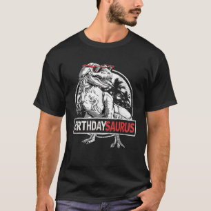 Camiseta Birthdaysaurus T Rex Dinosaur Birthday Saurus Fami