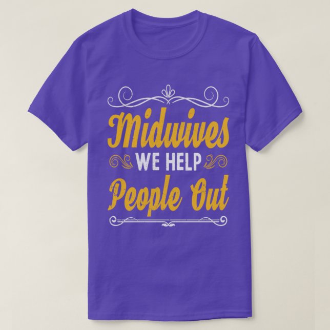 Camiseta Birthing Support Midwifery Doula Funny Midwife (Diseño del anverso)