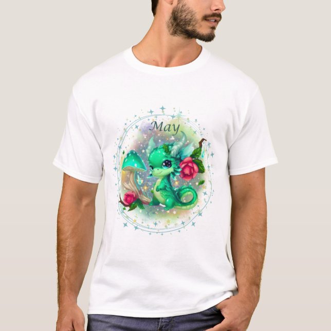 Camiseta Birthstone May Emerald DragonT-Shirt (Anverso)