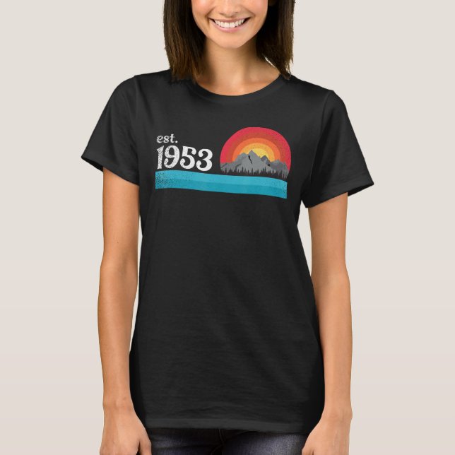 Camiseta Birthyear 1953 retro and vintage designed (Anverso)