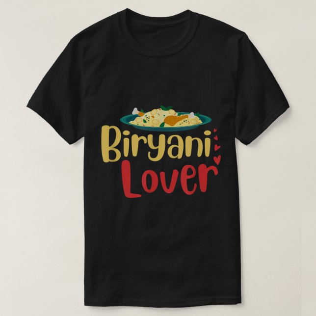 Camiseta Biryani Lover Desi Bollywood Shaadi Hindi Funny Me (Diseño del anverso)
