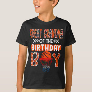 Camiseta Bisabuela Del Amante Del Baloncesto Del Cumpleaños