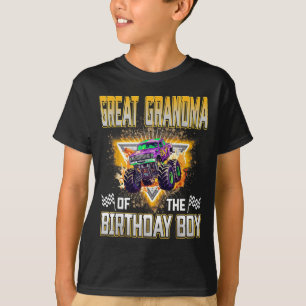 Camiseta Bisabuela del niño del cumpleaños Camión Monstruo 