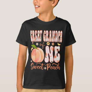 Camiseta Bisabuelo de una dulce melocotón niña cumpleaños 1
