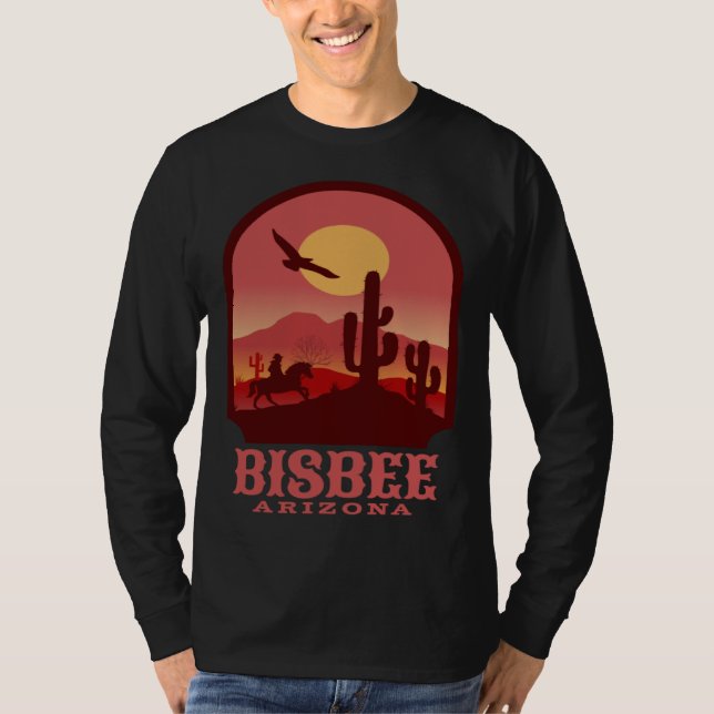 Camiseta Bisbee Arizona Cacti and Sunset (Anverso)