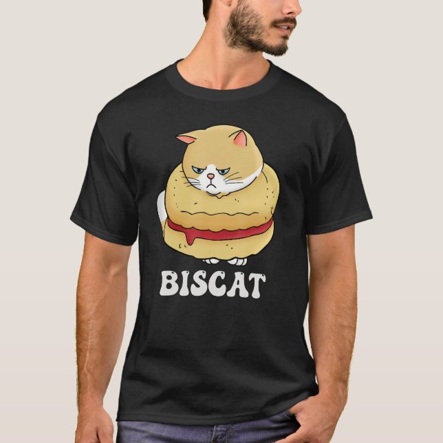 Camiseta BisCat The Perfect Mix of Feline Charm and Biscuit (Anverso)