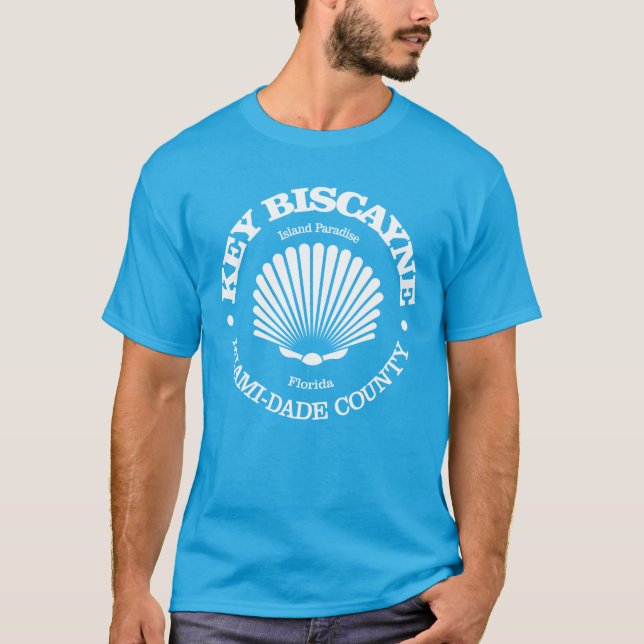 Camiseta Biscayne clave (concha marina) (Anverso)