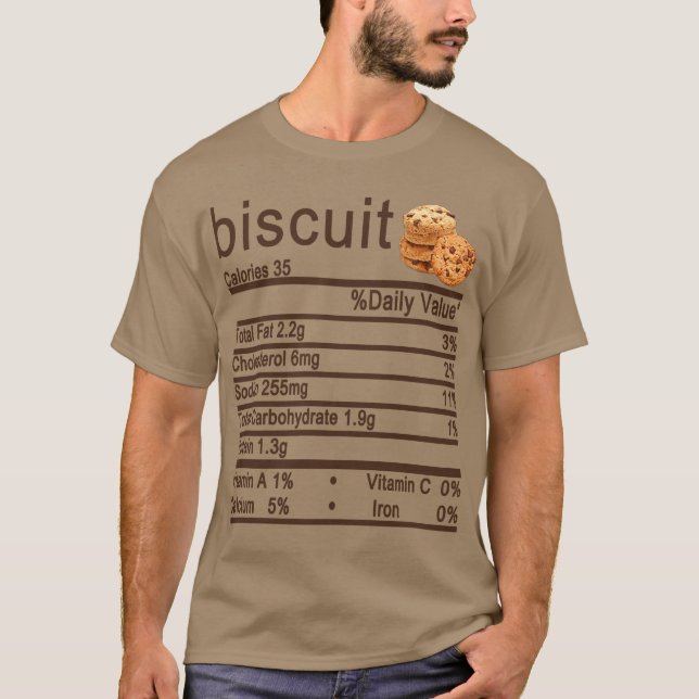 Camiseta biscuit Nutrition Hacts Funny Thankending (Anverso)