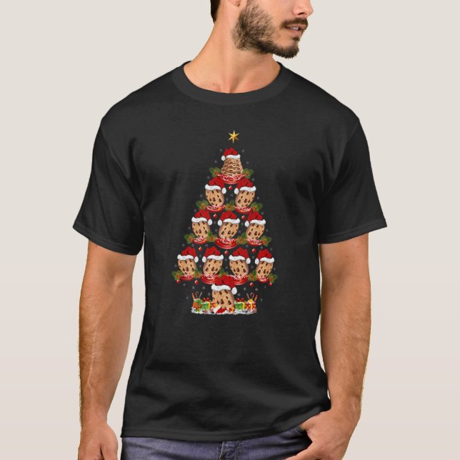 Camiseta Biscuit  Xmas Holiday Santa Biscuit Christmas Tree (Anverso)