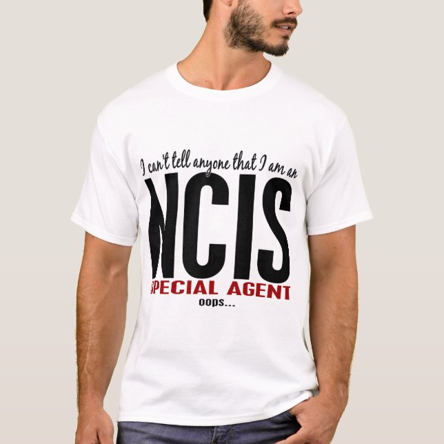 Camiseta Biselo digo a cualquier persona el agente de NCIS (Anverso)
