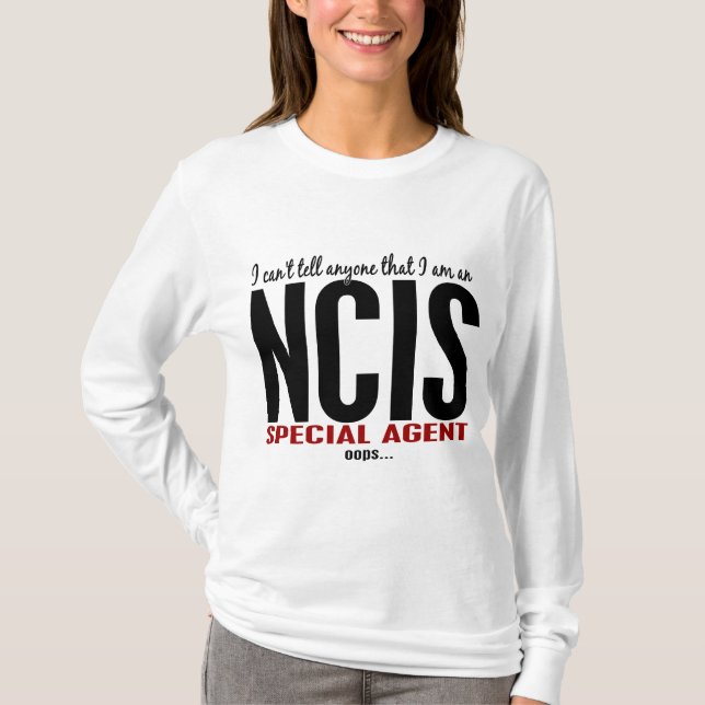 Camiseta Biselo digo a cualquier persona el agente de NCIS (Anverso)