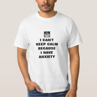 Camiseta biselo guardo calma que tengo ansiedad