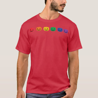 Camiseta Biseual Pride Bi Halloween Pumpkin Bioween LGBT 