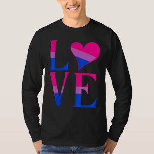 Camiseta Bisexual Bandera del Orgullo Bi Apoyo al amor Homb